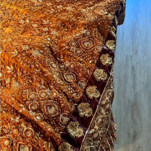Incredibly beautifully beaded and sequined Sari (Saree) - Picture 6 of 16